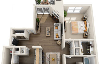 1 bed, 1 bath, 844 sqft, $1,145