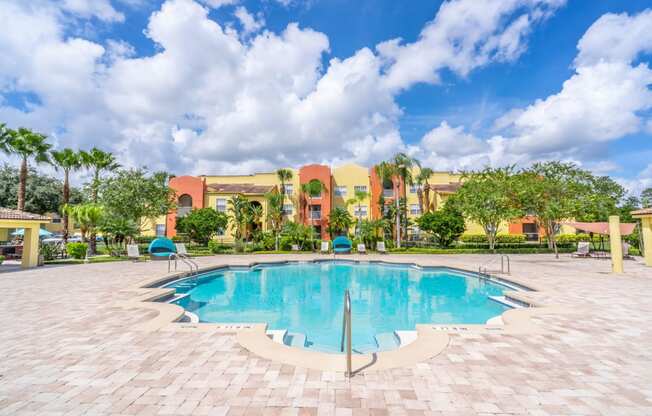 Sparkling Swimming Pool at Mission Club Apartments in Orlando, FL