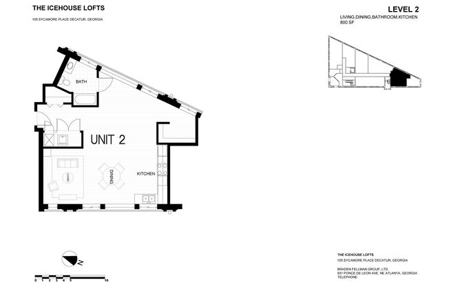 Studio, 1 bath, 800 sqft, $1,725, Unit B-202
