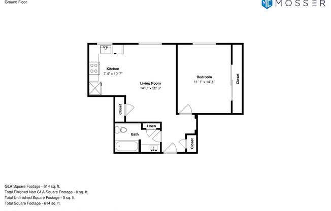 1 bed, 1 bath, 770 sqft, $3,237