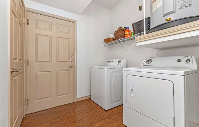 laundry room with washer and dryer