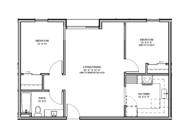 2 beds, 1 bath, 816 sqft, $1,526