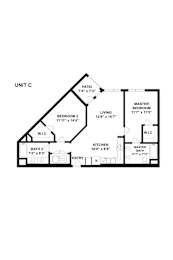 2 beds, 2 baths, 1,004 sqft, $2,999