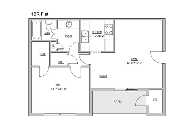 1 bed, 1 bath, 800 sqft, $960, Unit G09 Manor