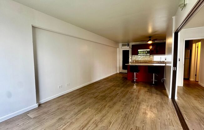 Available NOW - Ideally Located 1 Bedroom, 1 Bath, with 1 Assigned Parking Stall in Makiki