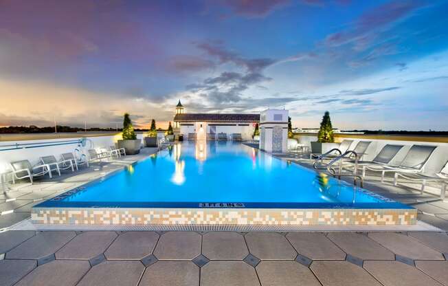 Roof top pool at Maitland City Centre, Maitland, FL