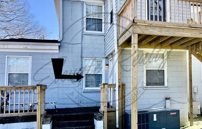 HOT LISTING in Edgehill Neighborhood! TWO Bedroom, one bath, Flex Space with a deck, on the FIRST floor!