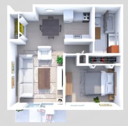 1 bed, 1 bath, 700 sqft, $925