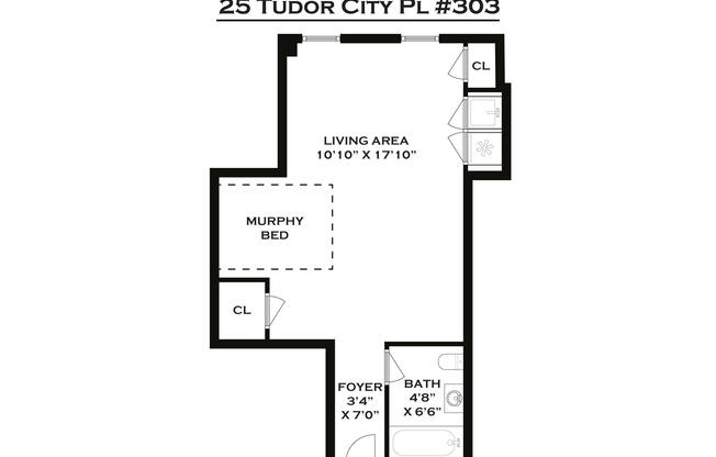 Studio, 1 bath, $2,700, Unit 303