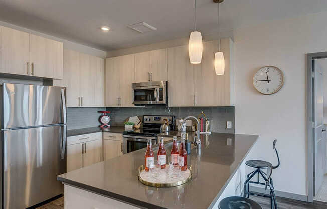 Kitchen with Stainless Steel Appliances