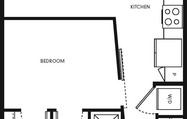 Studio, 1 bath, 589 sqft, $1,289, Unit 534