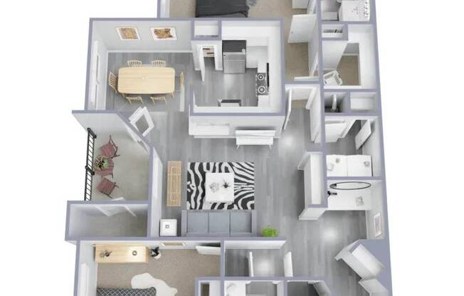 2 beds, 2 baths, 1,118 sqft, $1,486