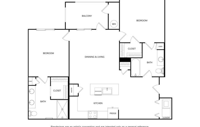 2 beds, 2 baths, 1,095 sqft, $2,070