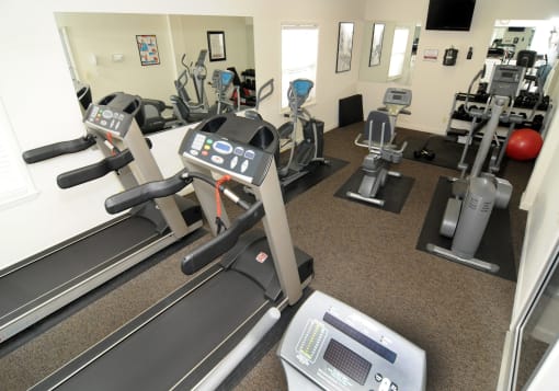 Fitness center and gym at Brittany Apartments, Baltimore, MD