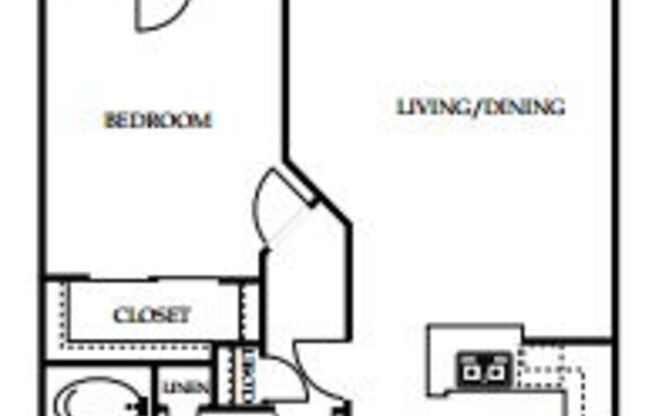 1 bed, 1 bath, 735 sqft, $1,429
