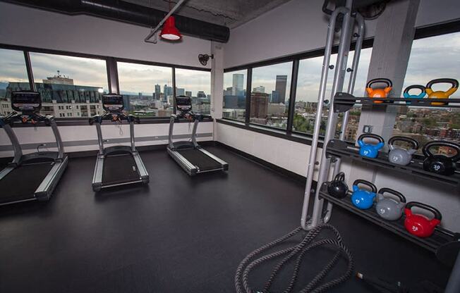 Awesome views from the fitness center