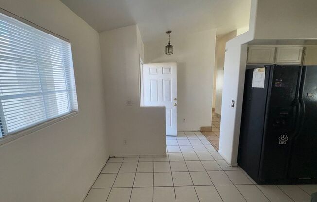 Single Story 3 bedroom with Fresh Paint & New Flooring + Blinds Inside! Owner pays HOA dues. All appliances too!