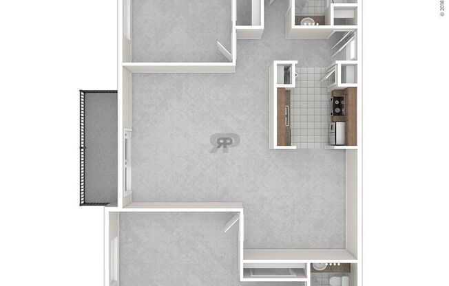 2 beds, 2 baths, 1,025 sqft, $1,030