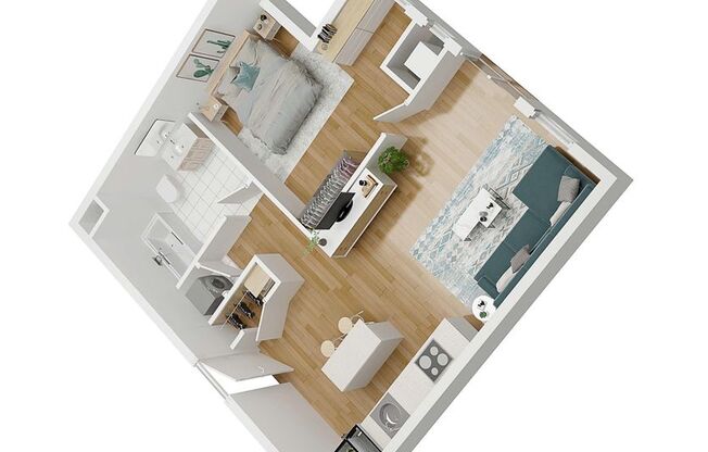 1 bed, 1 bath, 620 sqft, $1,860, Unit 404