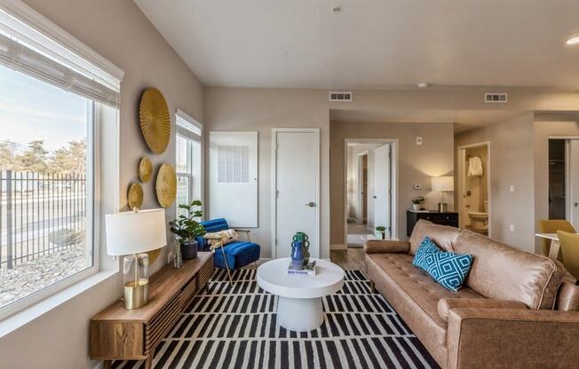 Living Room Views at Parq Crossing Apartments