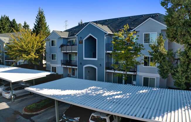 side of exterior building. Aloha Oregon Quatama Village Apartments 