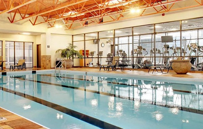 Heated Indoor Swimming Pool area at Reserve Square, Cleveland, 44114
