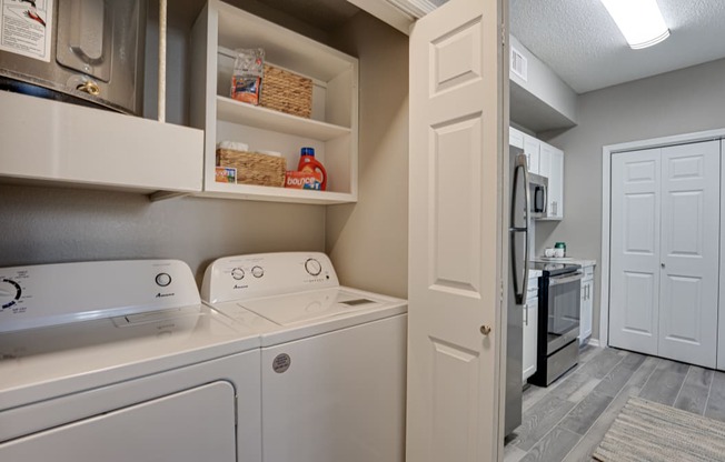 In Home Full Size Washer And Dryer at Carmel Creekside, Fort Worth, Texas