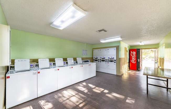 Laundry Room at The Hollows Apartments in San Antonio, TX