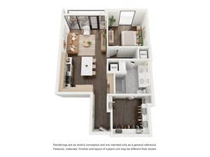 1 bed, 1 bath, 892 sqft, $3,645