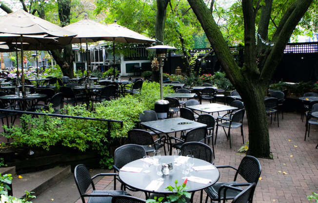 W.A. Frost & Co. Patio at The Hill Apartments, Saint Paul
