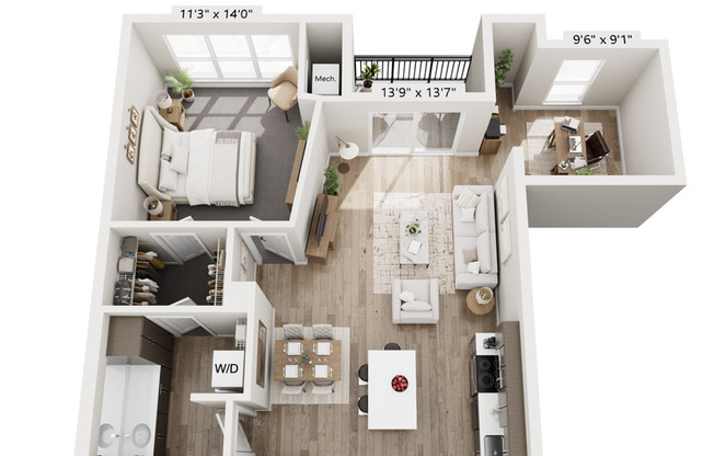 1 bed, 1 bath, 925 sqft, $2,060, Unit 8421-239