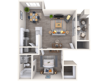 1 bed, 1 bath, 715 sqft, $1,290