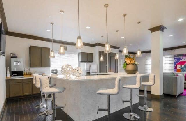 Fitted Kitchen With Island Dining at McKinney Square, McKinney, 75070