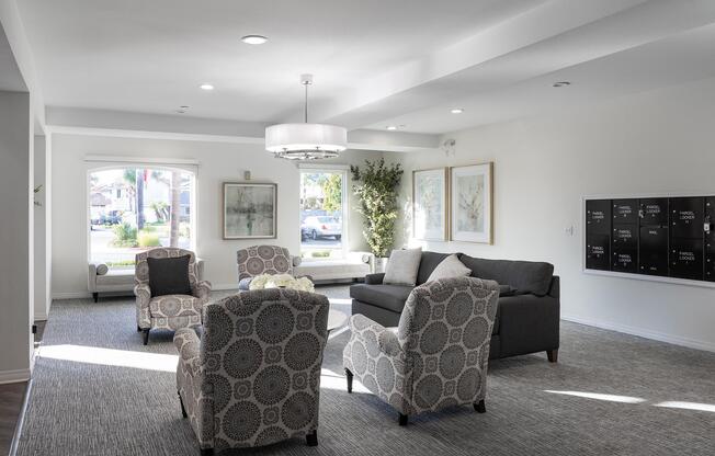 a living room filled with furniture and a flat screen tv