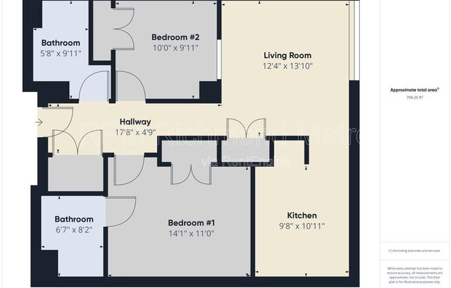 2 beds, 2 baths, 865 sqft, $1,400, Unit 119