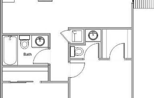 2 beds, 1.5 baths, 780 sqft, $1,025, Unit B-202