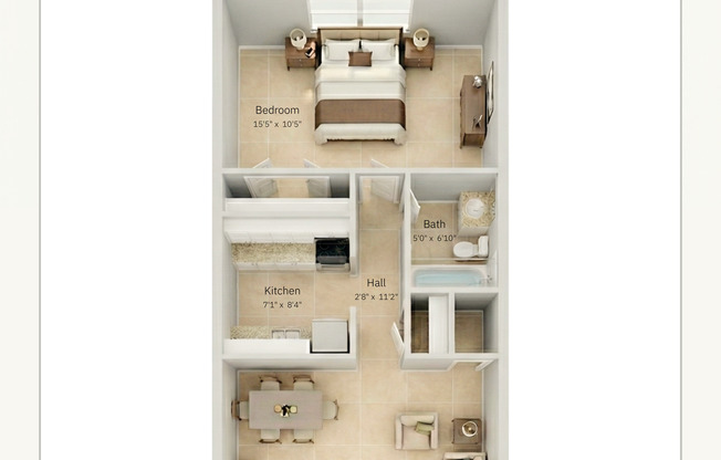 1 bed, 1 bath, 575 sqft, $945, Unit 920#B202