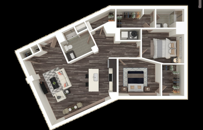 2 beds, 2 baths, 1,133 sqft, $2,350