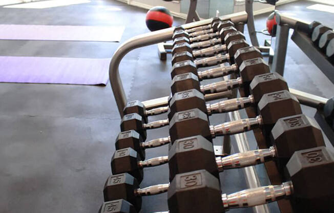 weight room at Country Club Villas