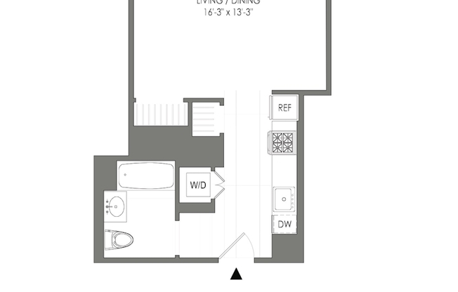 Studio, 1 bath, $3,492, Unit 4611