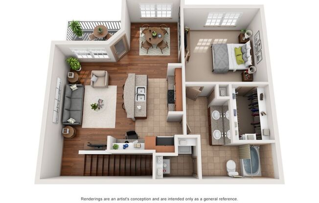 1 bed, 1 bath, 947 sqft, $1,429