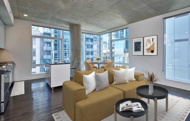 Living Room with Hard Surface Flooring