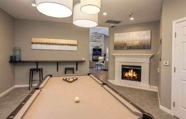 Billiards Table at Atwood Apartments, California, 95610