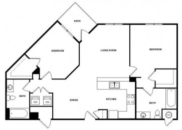 2 beds, 2 baths, 1,178 sqft, $2,945