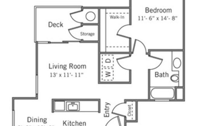 1 bed, 1 bath, 904 sqft, $2,414