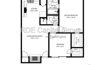 2 beds, 2 baths, 732 sqft, $1,280, Unit 224