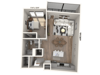 1 bed, 1 bath, 800 sqft, $2,075