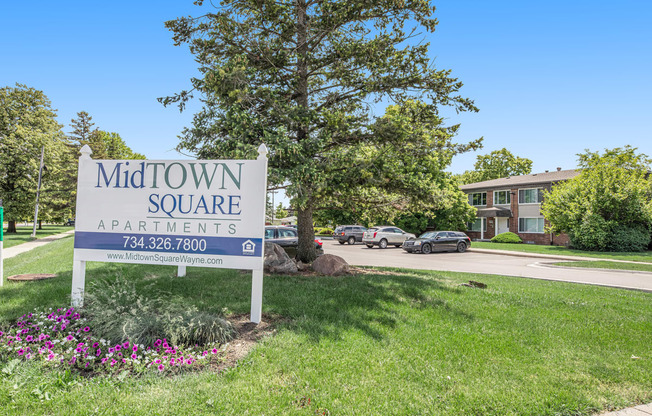 Midtown Square Sign Entrance