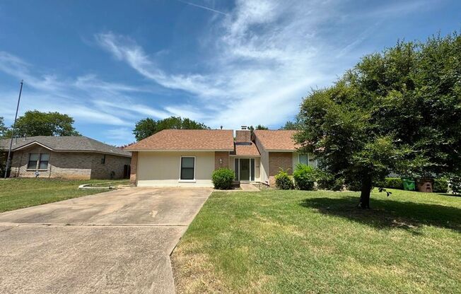 Nice one-story 4 bedroom, 3 bath home available in Egger's Acres!