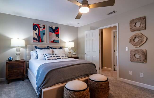 Secondary bedroom at Elme Sandy Springs Apartments, Atlanta, GA, 30350